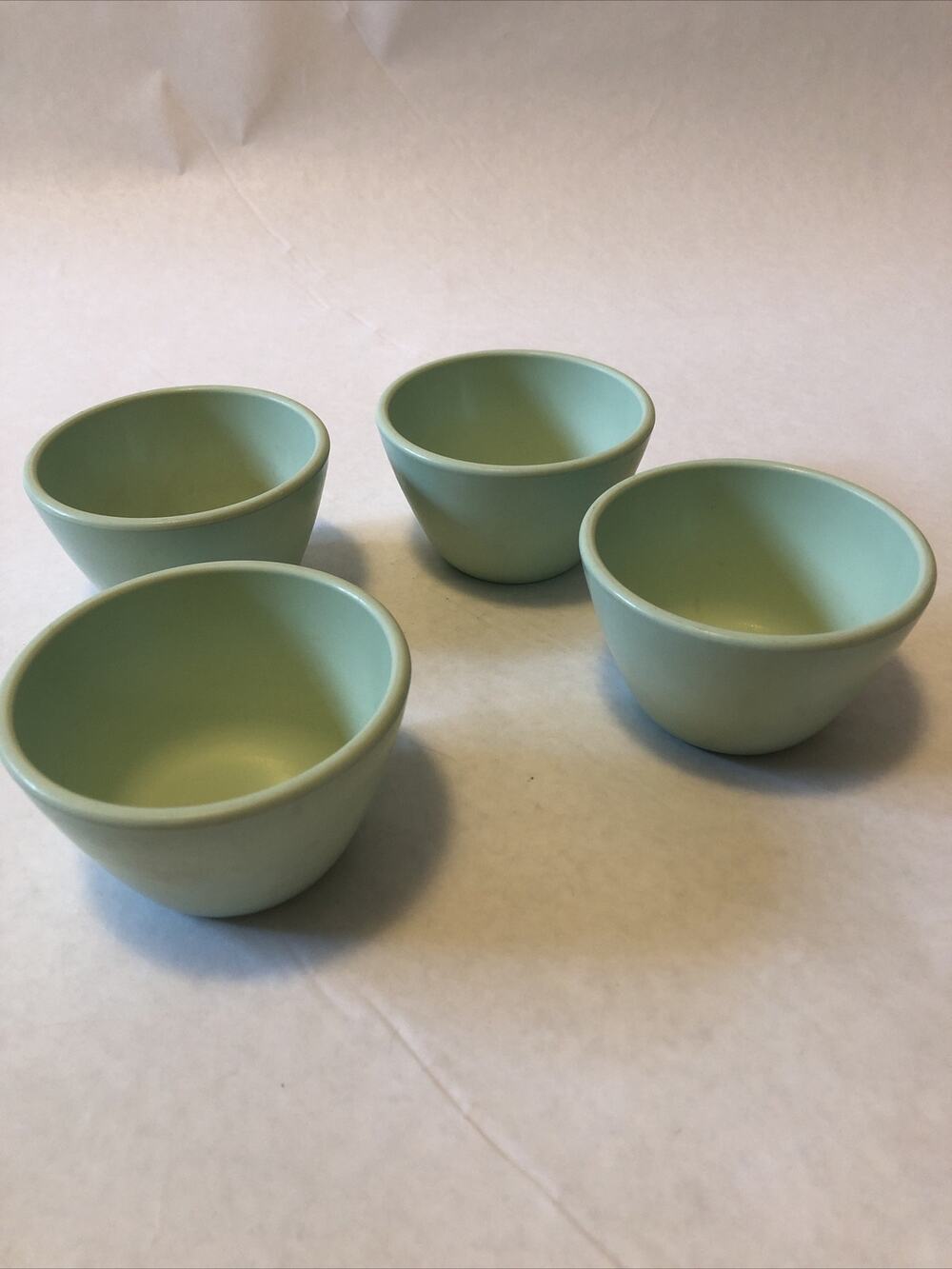 Arrowhead Envoy 100, Mint Green Melamine, set of 4 Custard Cups Desert Icecream